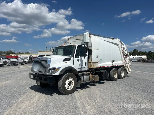 2016 International WorkStar 7500 6x4 Rear Loader Waste Collection Truck