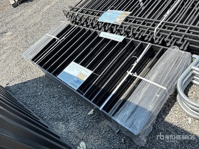 Quantity of (10) Galvanized 7.9 ft x 3.3 ft Steel Fencing (Unused)