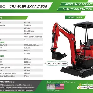 2026 VICSEC VC20P CRAWLER Mini Excavator (Unused)