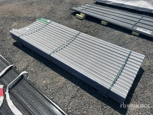 Quantity of (100) 8 ft x 3 ft Polycarbonate Roof Panels (Unused)