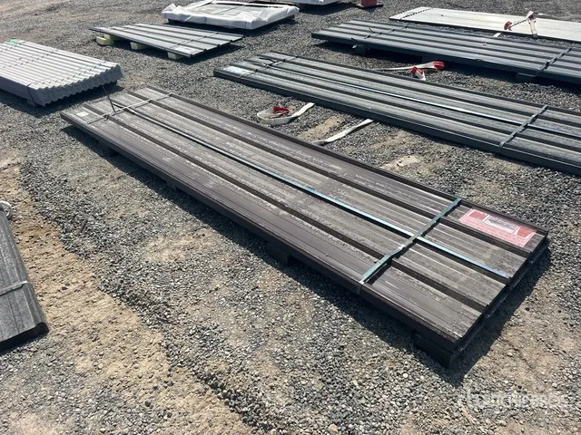 Quantity of (70) 12 ft x 3 ft Brown Corrugated Tin (Unused)