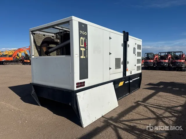 2016 HiPower HRMW700T6 554 kW Skid-Mounted Generator Set
