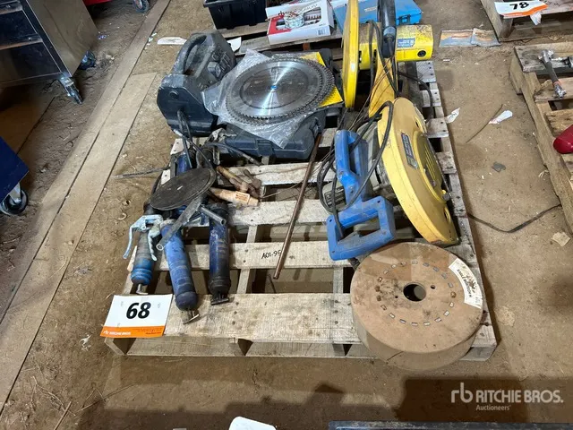 Grease Gun, Saw Blades, Power Box, Table Saw, Dry Cut Metal Saw