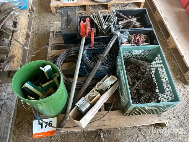 Quantity of Bolts, Nuts, Chains, Cable & Manual Pump