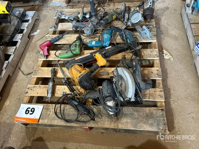 Grinder, Staple Gun, Circular Saw, Drill, Sander, Pnuematic Ratchet Wrench