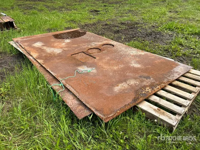 Quantity of (3) 5 ft x 9 ft 6 in (0.5 in Thick) Steel Plates