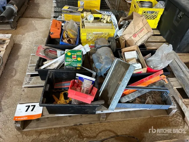 Light Fixture, Tool Storage Bins, Brackets, Nails, Doerr Electric Motor