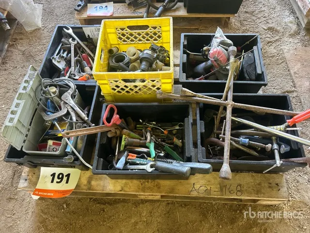 Quantity of Assorted Shop Tools, Pipe Fittings, Hand Tools, Air Tools & Hardware
