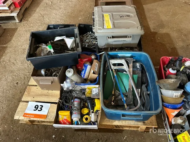 Quantity of Bolts, Nuts, Metal Saw & Rotary Tool Accessories