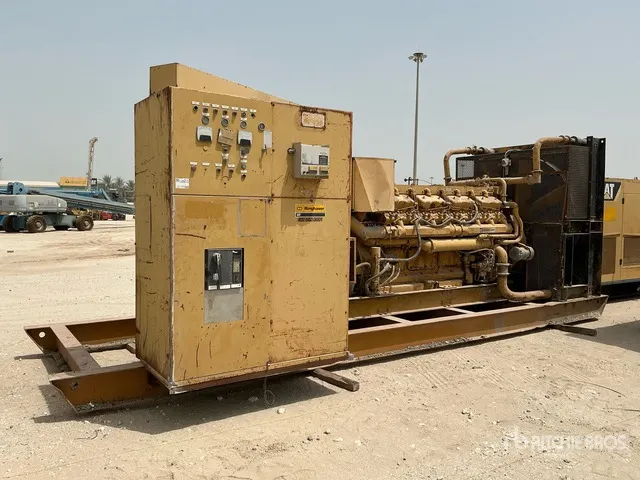 Cat D399 1225 kVA Skid-Mounted Generator Set
