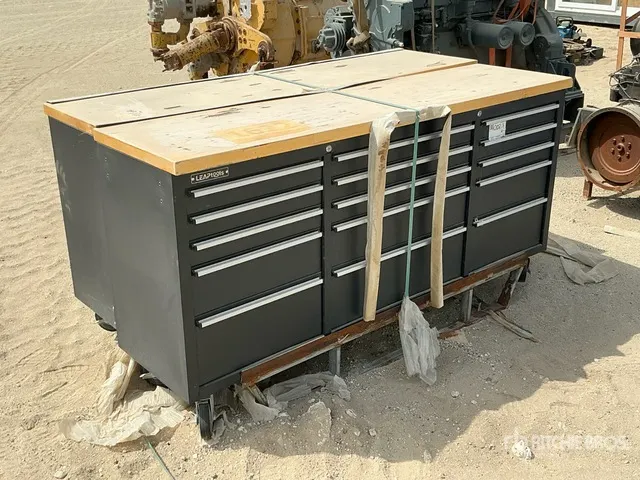 Quantity of (2) 2025 LEAP LT72WB15DR 1830 mm 15-Drawer Workbench / Tool Cabinet (Unused)