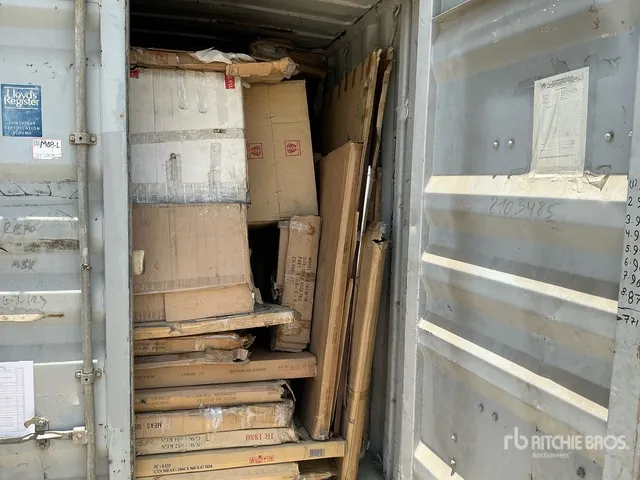 Unused Furniture w/ 2007 20 Ft Storage Container