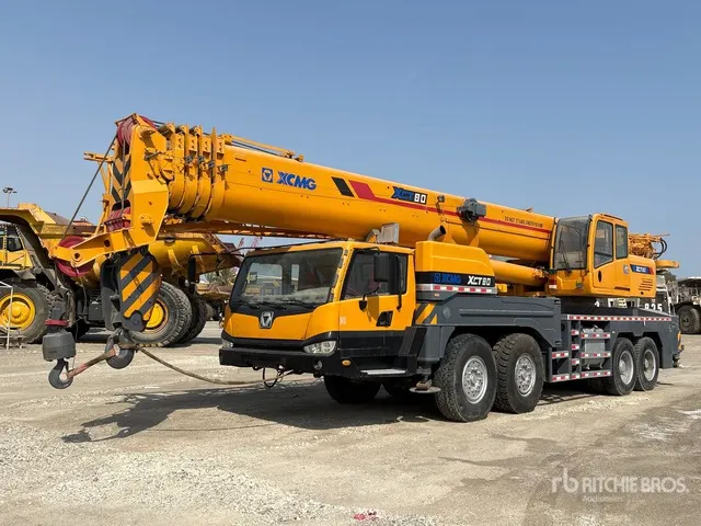2020 XCMG XCT80 80 ton 8x4x4 Hydraulic Truck Crane