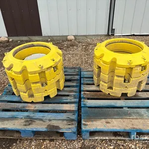 Quantity of (8) John Deere Tractor Wheel Weight