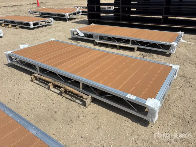 Quantity of (2) 2026 BYT BDF410 4 ft x 10 ft Aluminum Boat Dock Section Kit (Unused)