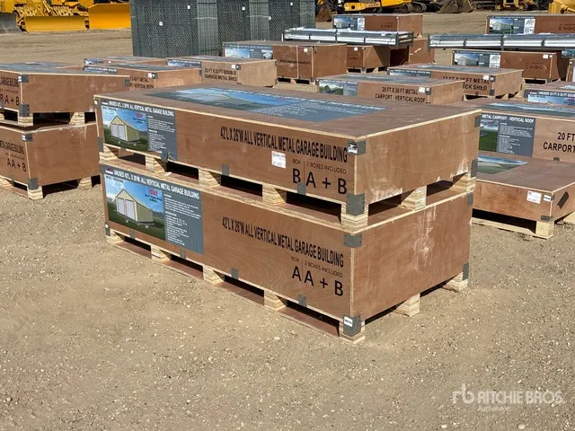 2026 AGR-MS2642 42 Ft x 26 Ft All Vertical Metal Garage Storage Building (Unused)