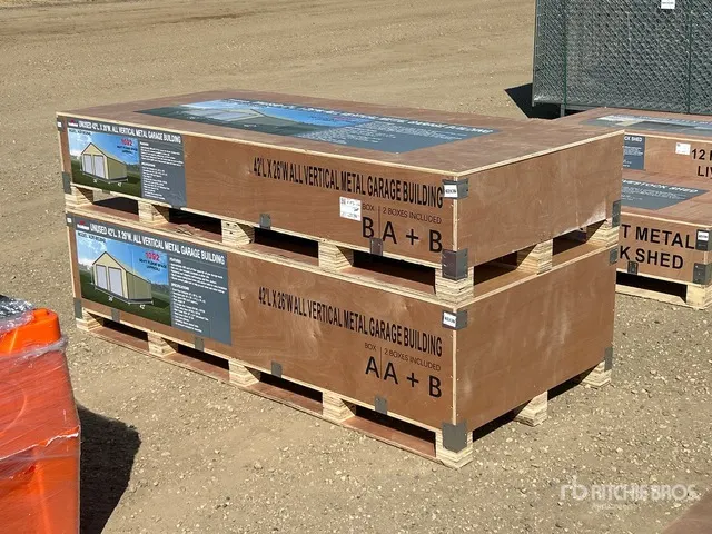 2026 AGR-MS2642 42 Ft x 26 Ft All Vertical Metal Garage Storage Building (Unused)