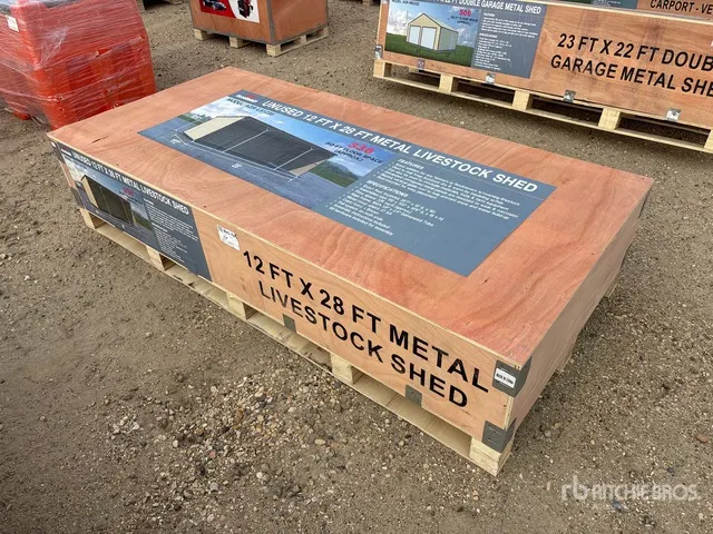 2026 AGR-LS1228 12 ft x 28 ft Livestock Shelter