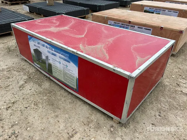 2026 SKLP SK-ZP20 20 ft x 30 ft All-Steel Enclosed Carport (Unused)