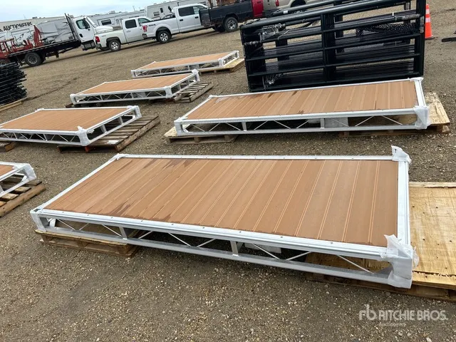 Quantity of (2) 2026 BYT BDF410 4 ft x 10 ft Aluminum Boat Dock Section Kit (Unused)