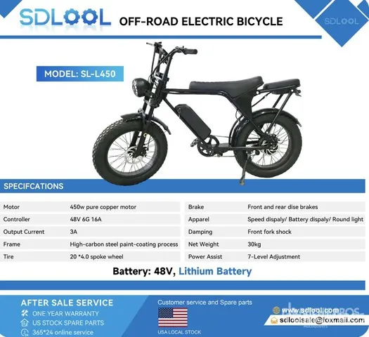 2026 SKLP SL-L450 Off-Road Electric Scooter (Unused)