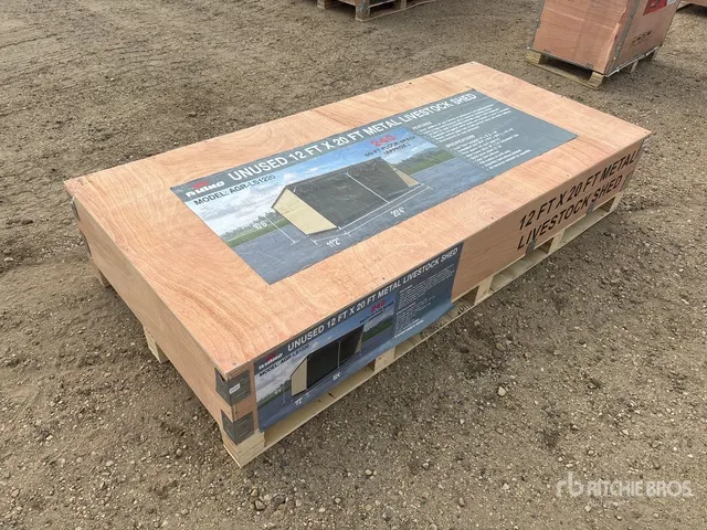 2026 AGR-LS1220 12 Ft x 20 Ft Metal Livestock Shelter (Unused)