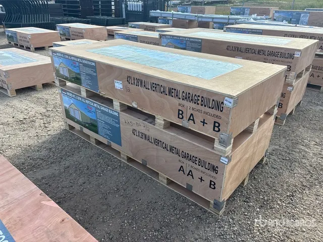 2026 AGR-MS2642 42 Ft x 26 Ft All Vertical Metal Garage Storage Building (Unused)