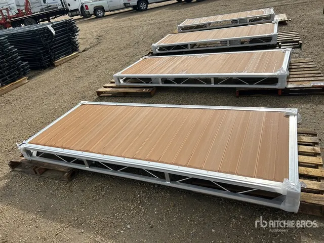 Quantity of (2) 2026 BYT BDF410 4 ft x 10 ft Aluminum Boat Dock Section Kit (Unused)