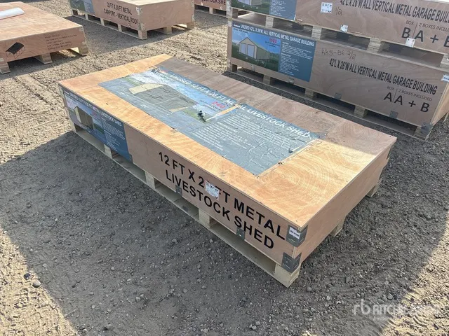 2026 AGR-LS1220 12 Ft x 20 Ft Metal Livestock Shelter (Unused)
