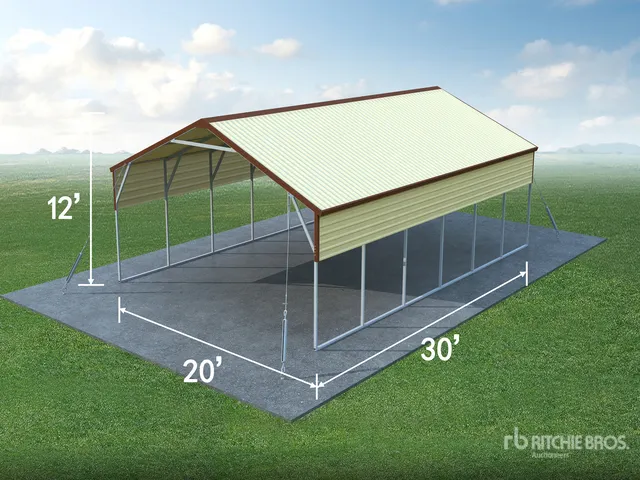 2026 Rhino AGR-MC2030 Steel Carport (Unused)