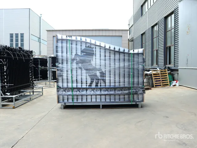 Quantity of (10) 2026 Suihe NG-20H-10 20 ft Wrought Iron Bi-Parting Driveway Gate (Unused)