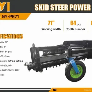 2026 GIYI GY-PR71 Skid Steer Power Rake (Unused)