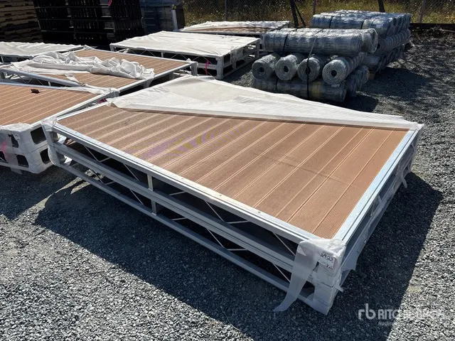 Quantity of (2) 2026 BYT BDF6 6 ft x 8 ft 6 Inch Aluminum Boat Dock Section Kit (Unused)