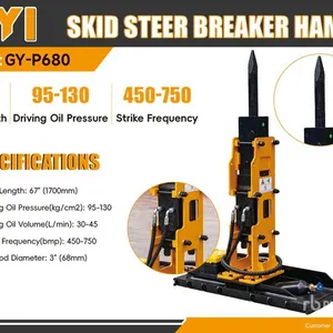 2026 GIYI GY-P680 Skid Steer Breaker (Unused)
