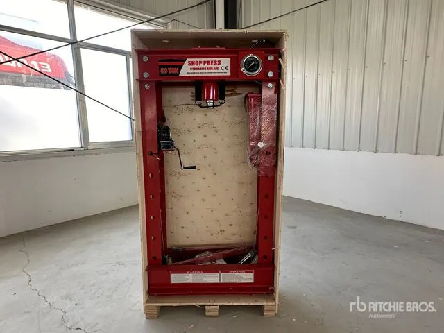 2026 Agriquip GLHP50 50 ton Air/Hydraulic Shop Press (Unused)