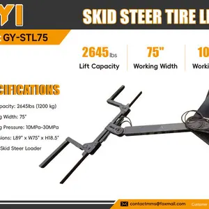 2026 GIYI GY-STL75 75 in Skid Steer Tire Lifter (Unused)