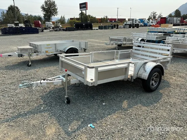 2025 Action Trailers 8 ft S/A Folding Tilt Deck Trailer (Unused)