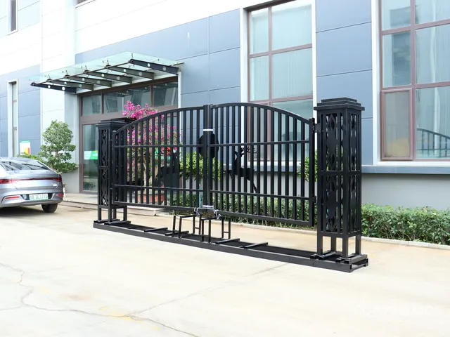 2026 Suihe NFG-20FGP-D02 20 ft Wrought Iron Bi-Parting Driveway Gate (Unused)