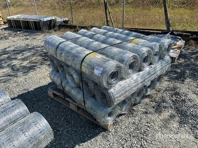 Quantity of (15) 2025 BYT FFC762 330 ft x 4 ft Galvanized Farm Fencing (Unused)