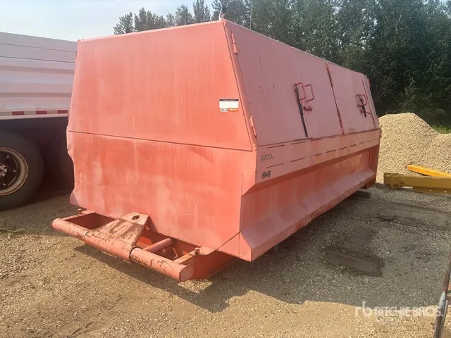 Skid Mounted Enclosed Waste Container
