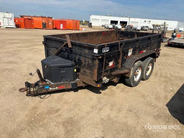 2009 Big Tex 12 ft T/A Dump Utility Trailer