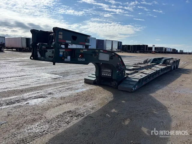 2008 Aspen HG60-3 120000 lb Tri/A Removable Gooseneck Lowboy Trailer