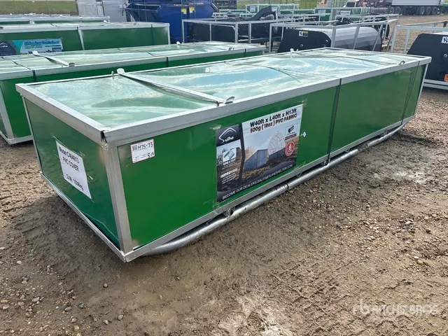 2026 Suihe C404013-500gPVC 40 ft x 40 ft x 13 ft Container Shelter (Unused)