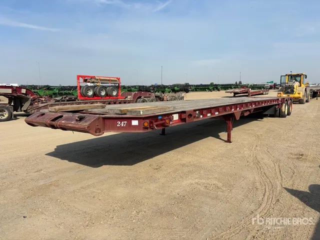 2006 Gerrys KFL60T-16W 45360 kg 52 ft 16-Wheel Flatbed Oilfield Trailer