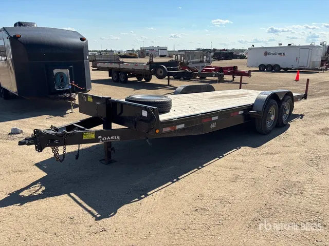 2015 Oasis 6360 kg 20 ft T/A Equipment Trailer