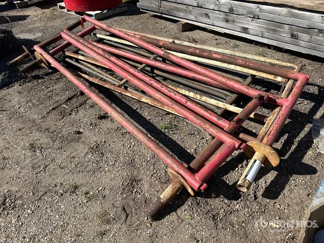 Quantity of (2) Miscellaneous Steel Tubular Panel Fencing