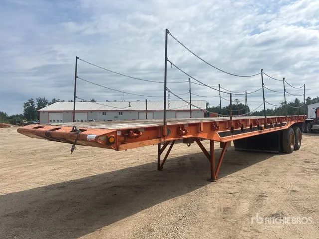 1977 Neils 40 ft T/A Flatbed Oilfield Trailer
