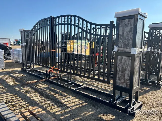2026 Suihe NFG-20FGP-E02 20 ft Wrought Iron Bi-Parting Driveway Gate (Unused)
