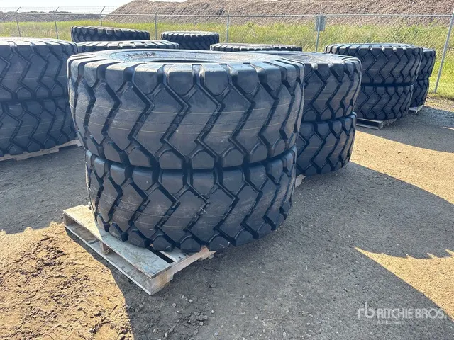 Quantity of (4) Bedrock 23.5x25 Tires (Unused)