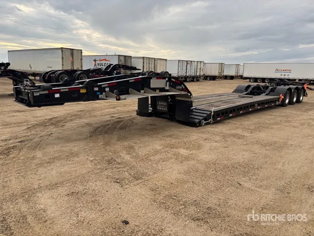 2023 Aspen 65 ton Tri/A Removable Gooseneck Lowboy Trailer (Unused)